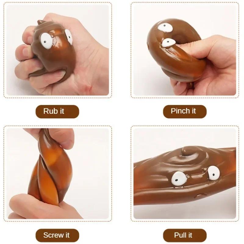 Stress Reducing Toys Squishy Balls Stress Reducing Gadgets Sticky Ball Poop Quirky Toys Stress Reducing Toys