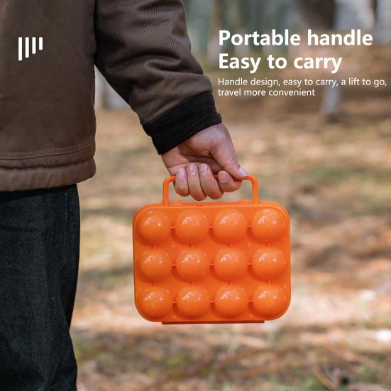 Estuche para Huevos Antideslizante Cierre a Presión Resistente a Caídas a Prueba de Golpes Plegable Almacenar Huevos 12 Compartimentos Picnic Portátil Caja de Almacenamiento de Huevos Suministros para Exteriores
