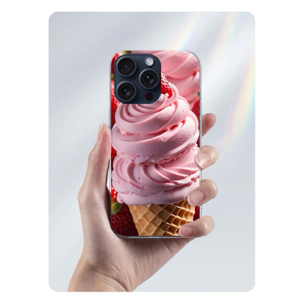 Colorful Ice Cream and Popsicles Clear Phone Case For Iphone 17 Air 16 Pro Max 15 Pro 14 Plus 17E 16E 11 13 12 Mini Cover Cases