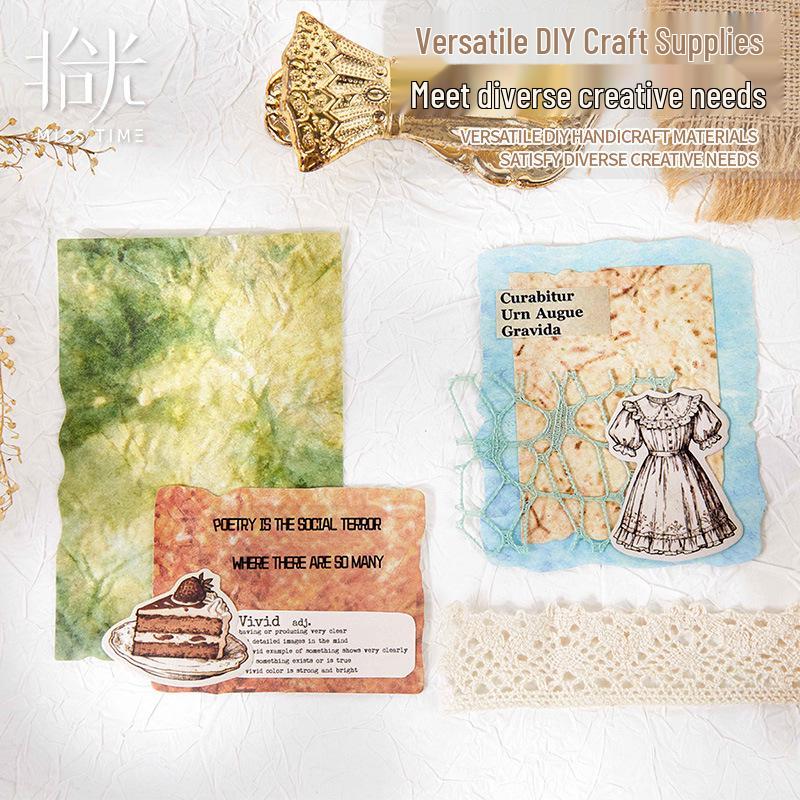 Ancient-Style Floral Embossed Paper Journal for Decorative Hand Account