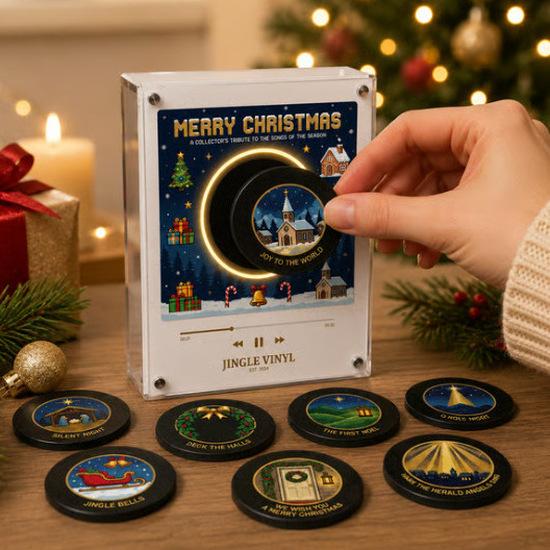 Christmas Vinyl Player Fridge Record NFC