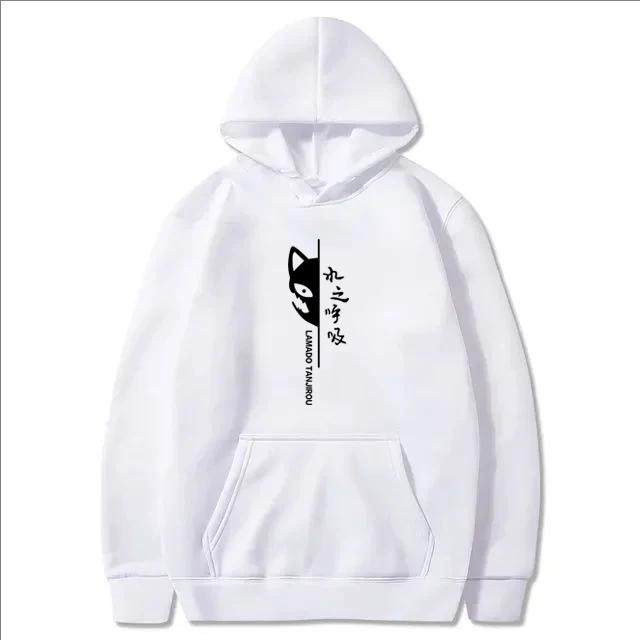 Anime Water Breath Print Pattern Hoodie Women Men Harajuku Fleece Cotton Sweatshirt Autumn/Winter Loose Long Sleeves Hoodie