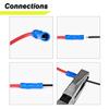 Universal 5er-Pack 12 V Auto Add-A-Circuit Piggy Back Sicherungsabgriff-Adapter 16 AWG 20 A APM ATM Mini-Sicherungsklingenhalter Kleiner Sicherungsauszieher