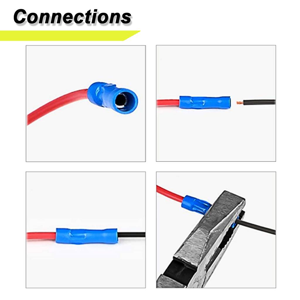Universal 5er-Pack 12 V Auto Add-A-Circuit Piggy Back Sicherungsabgriff-Adapter 16 AWG 20 A APM ATM Mini-Sicherungsklingenhalter Kleiner Sicherungsauszieher