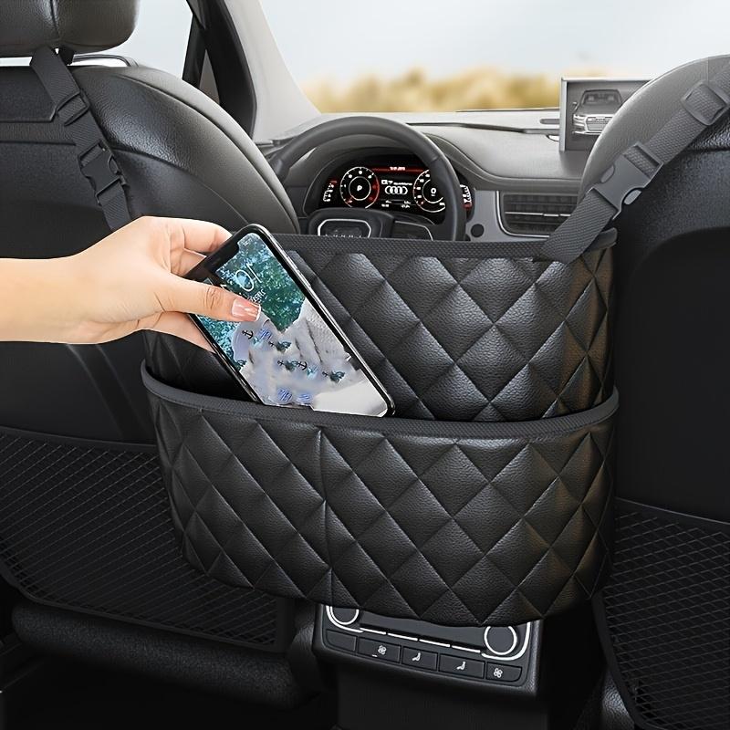 1pc Large Capacity Car Seat Back Organize- Storage Mesh Bag with Hanging Mount, Lightweight Auto Interior Accessory Organizer