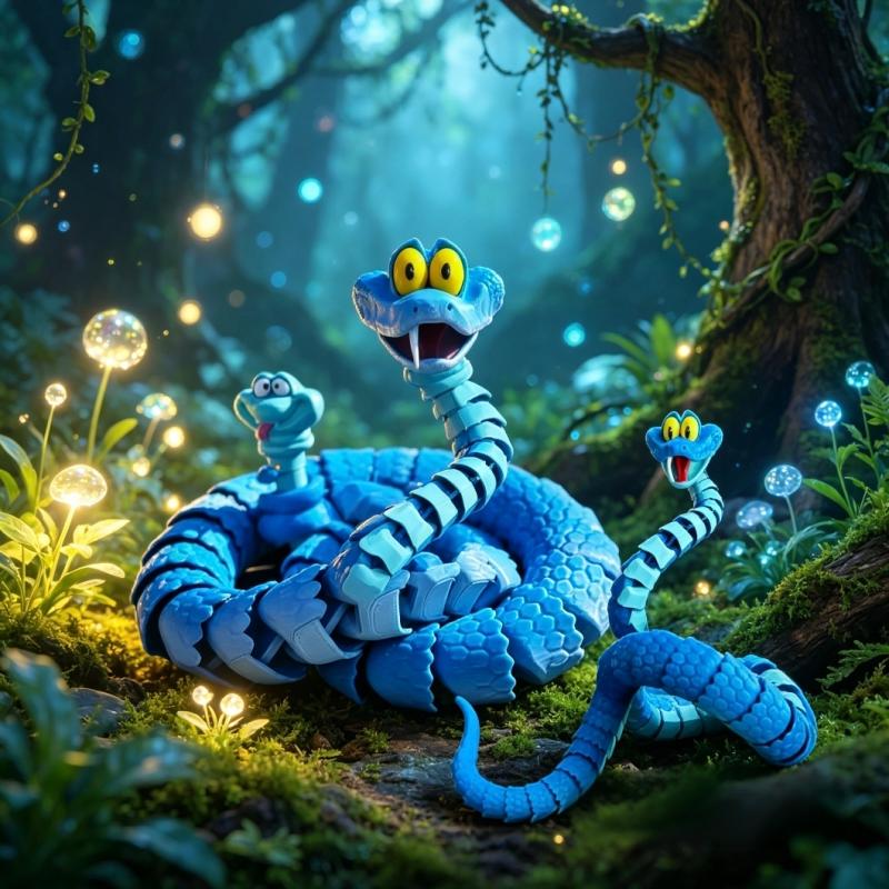 Leker Ny Gary Slange: Disney Zootopia 2 Leddet Simuleringsleketøy Slange, 3D-printet Slange Gary Skalaforhold Modell Stressavlastning Barnegave Present