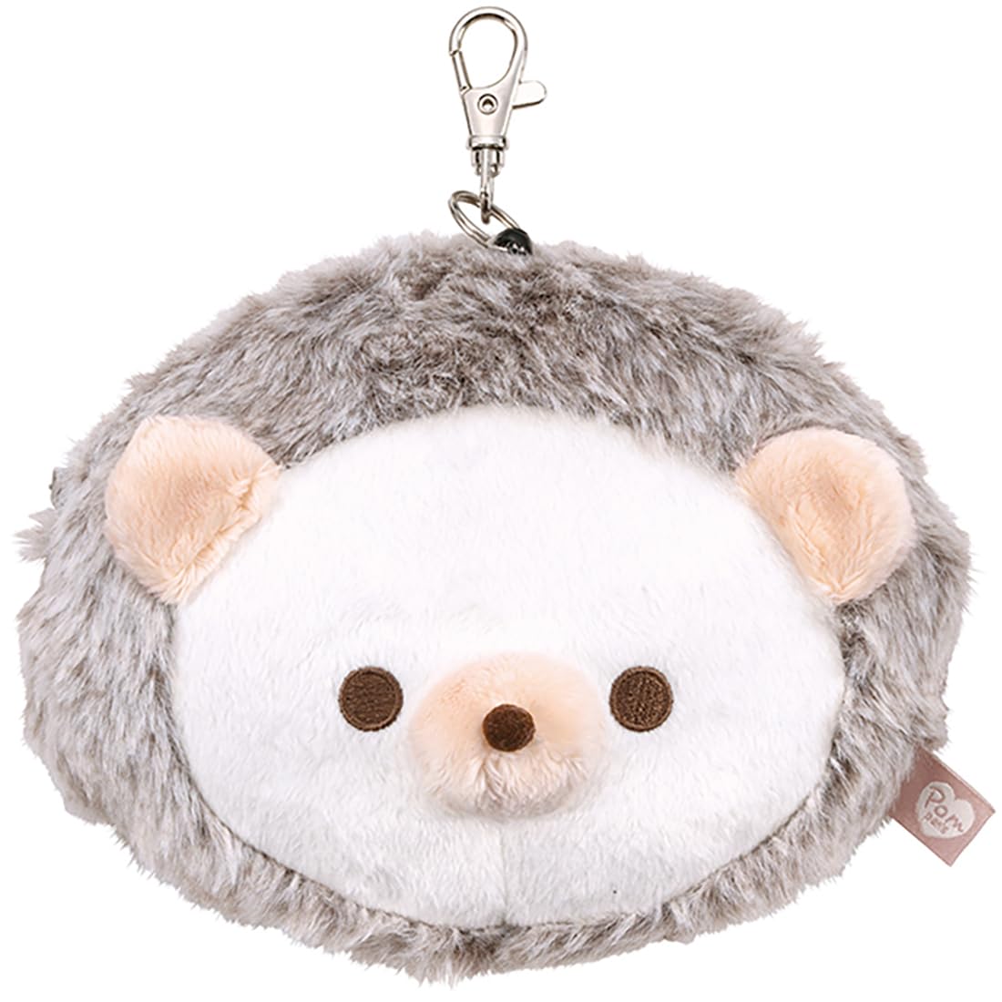 

Skater Pompon s Hedgehog Pass Case with Reel, Card Case, ZPAS1-A