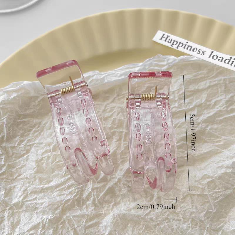 2pc Cute Solid Versatile Hair Claw Clips for Women Girls Hairpin Hairgrip for No Hurt To Hair Accessories Fixed Ponytail Tool