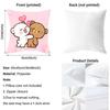 Panda Bubu And Dudu Cushion Cover Pattern Printed Pillowcase for Living Room Sofa Cushion Cover & Bedroom Decor
