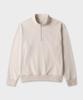 TAILDERN Paul Cotton Quarter Zip-Up Sweatshirts Beige