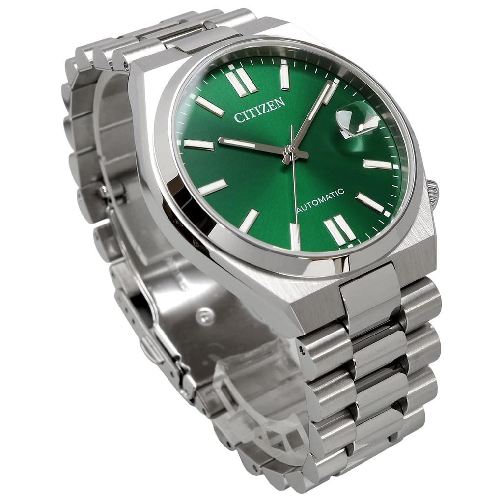 CITIZEN TSUYOSA Collection AUTOMATIC Watch with Sapphire Green and Overseas Model Men's NJ0150-81X Crystal, Silver, [Used]