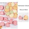 8Pieces Cookie Molds Halloween Biscuit Cutter Ghostly Shape Cookie Molds Baking Tool Suitable for Familys Gatherings