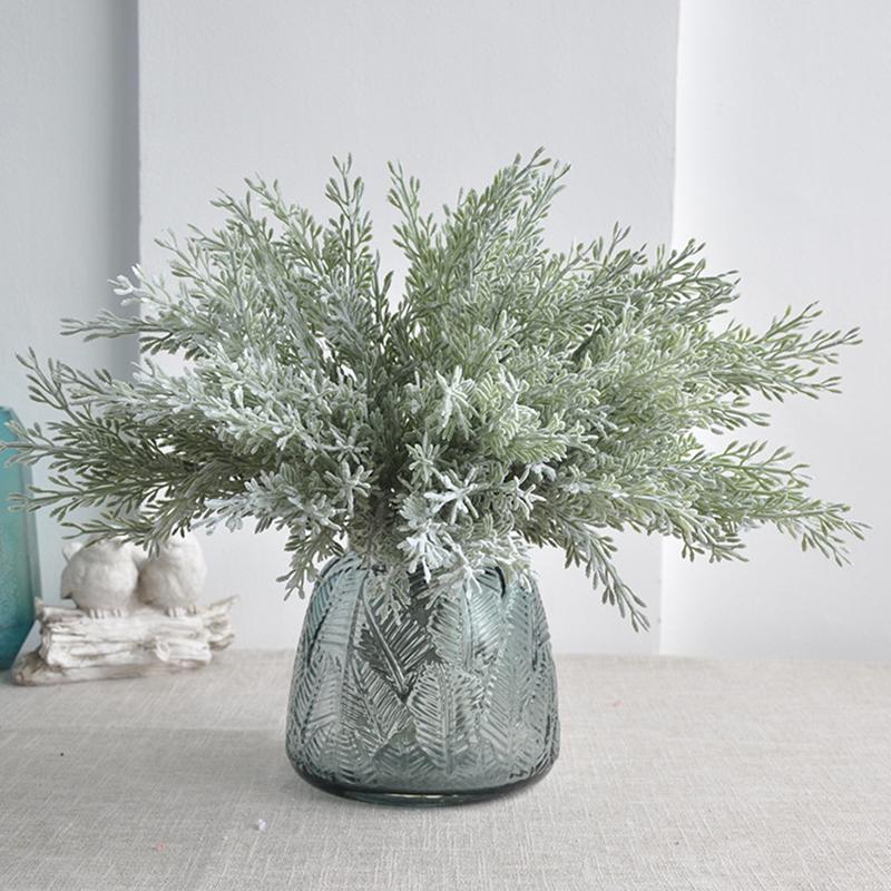 Simulated Rime Artificial Flower Simulated Green Plant Home Decoration Photo Flower Arrangement Material Wedding Decoration