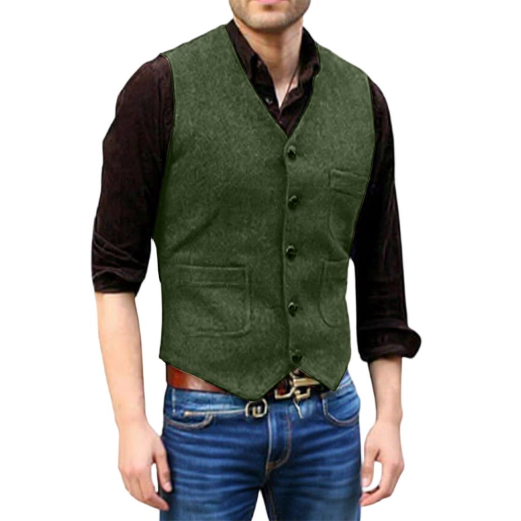 Men's  Leisure  Self-Cultivation  Suit  Vest  Coat