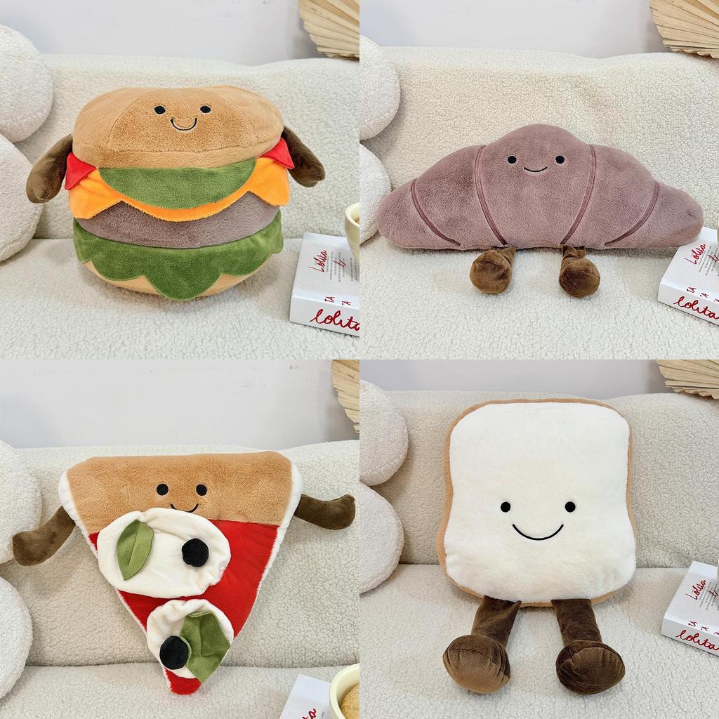 Oreiller en Peluche Alimentaire Mignon en Tissu Polyester Pour une Décoration d'Intérieur Cosy