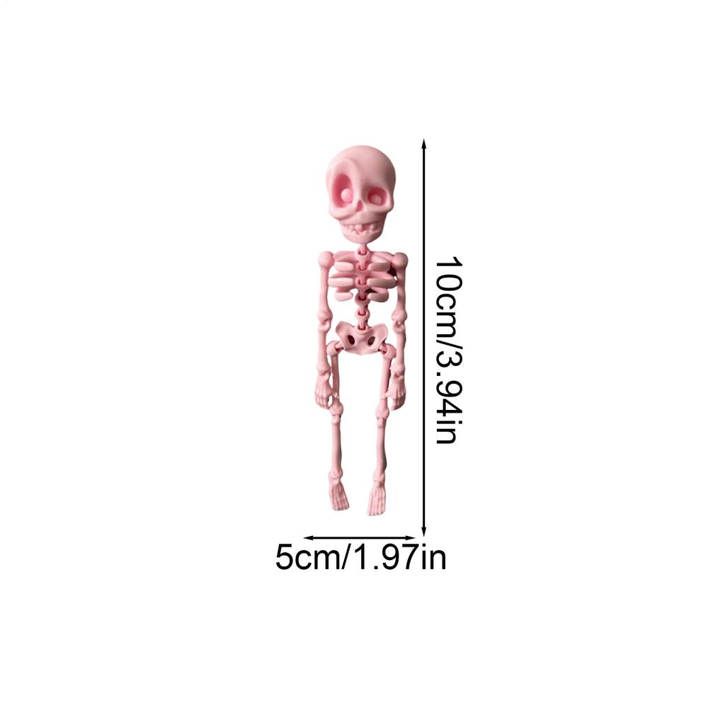 Skeleton Fridge Magnets Halloween Poseable Skeleton Decorative Magnets Cool Skull Decor Funny Spooky Stickers Party Supplies