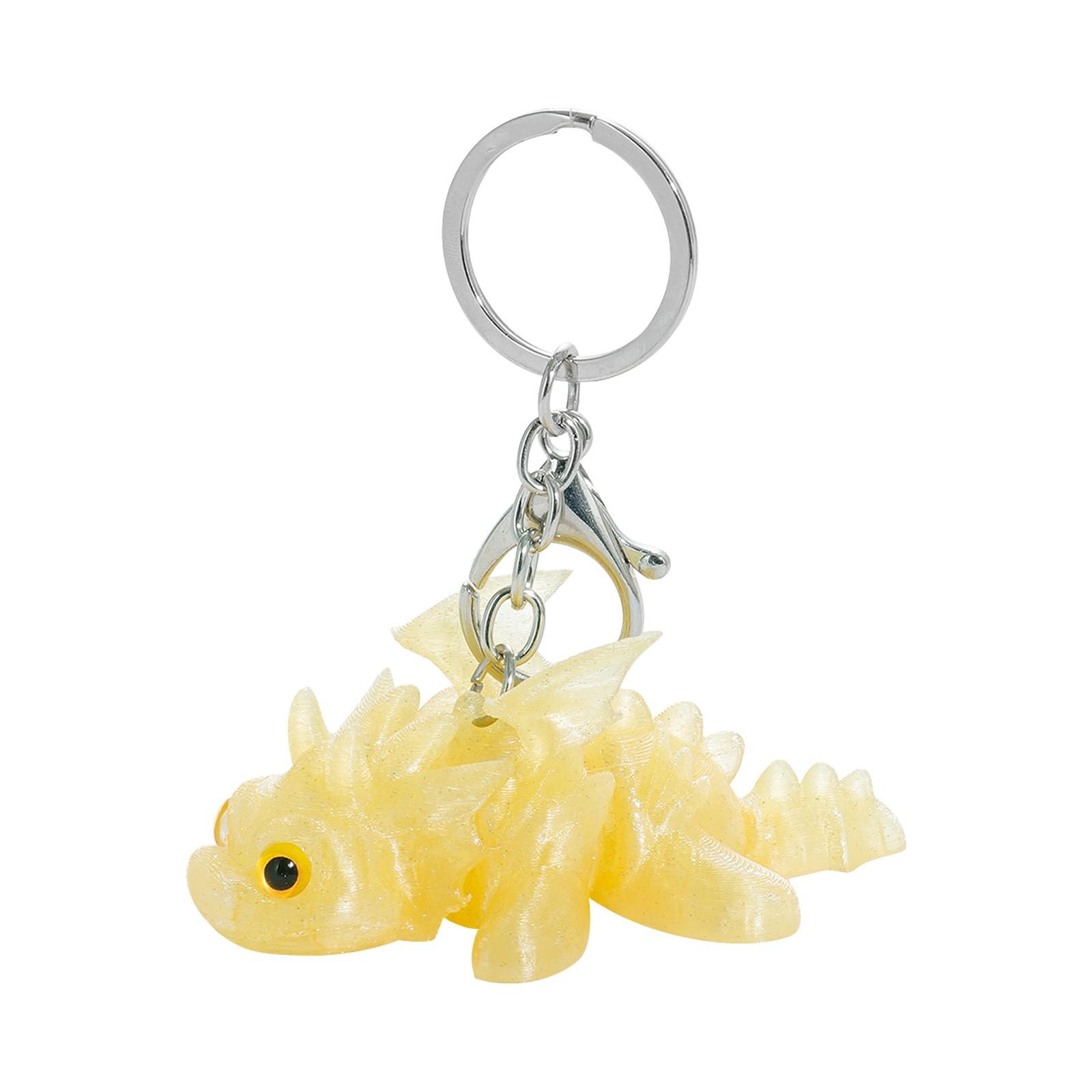 

3D-печатный милый трехмерный брелок для ключей школьный рюкзак маленький кулон подарок маленький орнамент One Size синий