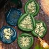 Stamp Christmas Series Relief Lacquer Seal Header Snowflake Deer Brass Carving Hand Diy Copper Head