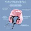 Removable Cover U-shaped Neck Pillow Washable Cover Hooded Neckrest Pad  Car Neck Support
