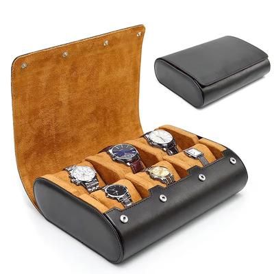 Resefodral för Klocka - för Män - för Kvinnor - Klockrulle Resefodral Organizer Display - Klockfodral - Klocklåda med 6 Fack Organizer