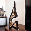 Artistic Abstract Wooden Streamlined Statue Minimalist Bookshelf Home Room Decoration Desktop Ornaments Home Gifts