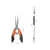Pullther Fishing Pliers Tools Multifunctional Gear Non-slip Hook Remover Cuts PE Line Lightweight Lanyard