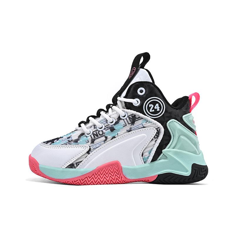 Classmate Basketball Shoes Summer 22 New Children's Mesh Sports Shoes Older Children's Students Breathable Running Children