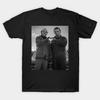 Asian Size Cotton Unisex Tshirt Print T-shirt Halloween Shirts Michael Myers And Jason Voorhees Heart Hands M4588 T-shirt No-Cut Print Regular Fit