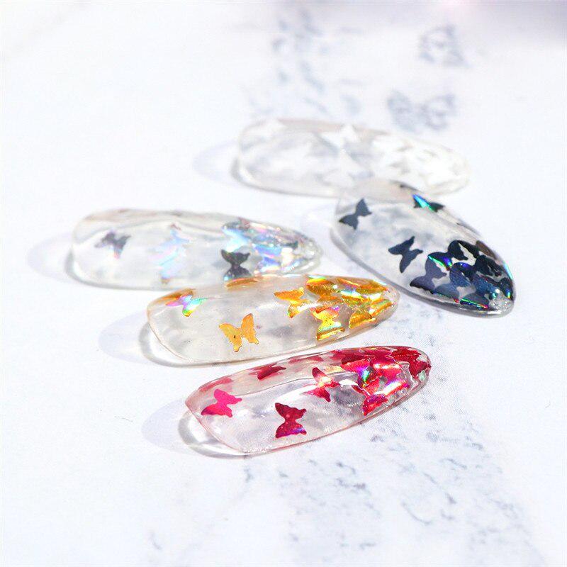1 Box Nail Decoration Sequins Nail Jewelry 12 Grid Laser Symphony Butterfly Sequin DIY Nail Accessories