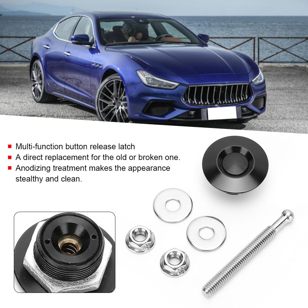 30mm Celsius 1.2in   Car Push Button Quick Release Hood Pins Bonnet Lock