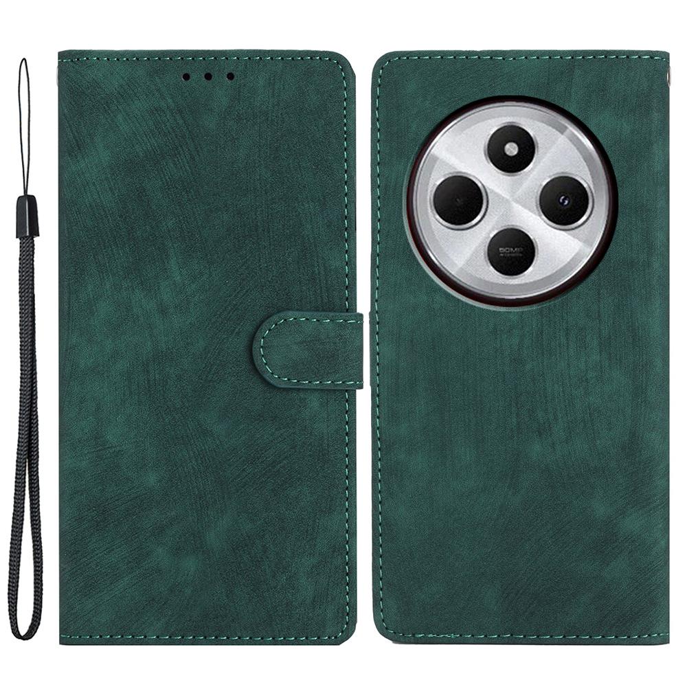 Für Xiaomi Redmi A4 5G Hülle mit Kartenfächern Hautgefühl PU-Leder Handyhülle Ständer