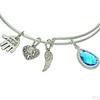 Birthstone Expandable Women' Bangle Bracelet