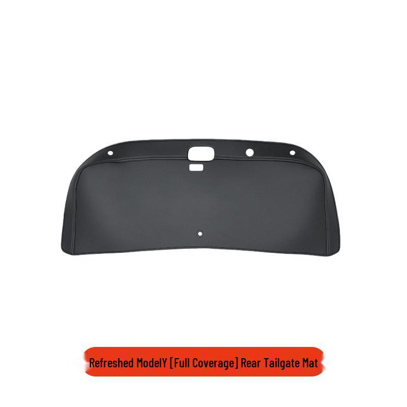 Tesla Model Y Refresh Trunk Tailgate Mat - Leather Sticker for Tailgate Protection and Interior Enhancement