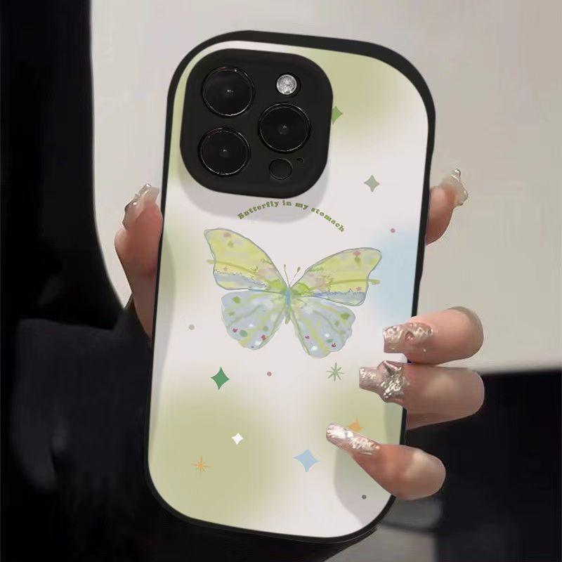 Butterfly Suitable for Iphone16pro Europe and America 15promax Mobile Phone Case 14PLUS13pro Anti-fall 12/11
