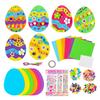 Arts And Crafts For Kids Ages 8-12 Girls Painting Easter Foam Sticker Set Egg Craft Diy Easter Eggs Rabbits And Chicks