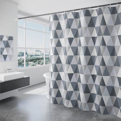 Triangle Thickened Waterproof Shower Curtain Polyester Shower Curtain Fabric Waterproof and Mold Resistant Shower Curtain Fabric