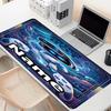 Custom Name Personalized Cosmic Bot Crew Pattern Mousepad, Laptop PC Desk Mat, Decorative Desk Mat for Home Keyboard Pad Gift