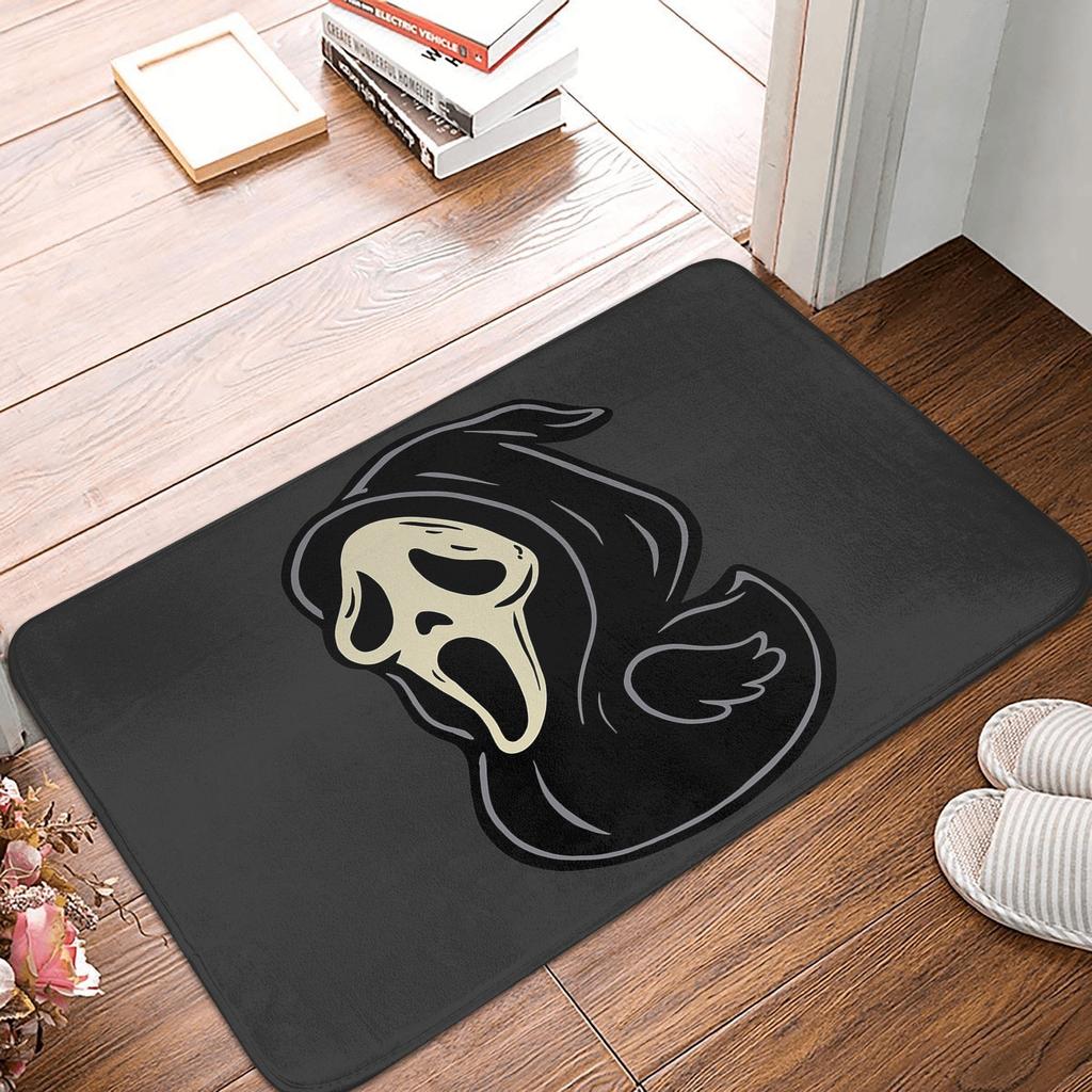 Cartoon Scary Mask Face Anti-slip Doormat Floor Mat Absorbent Mat Carpet Rug for Kitchen Entrance Home Balcony Footpad Mats