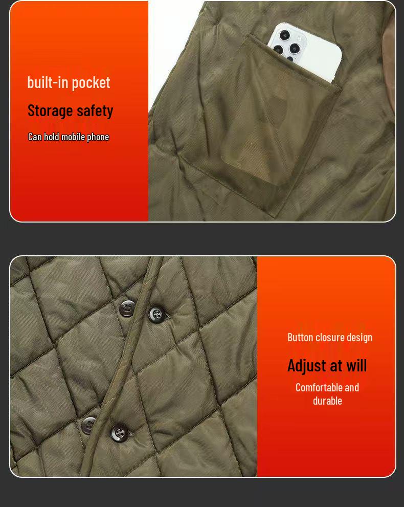 Zero Three Thermal Elastic Cotton Outfit: Warm Jacket & Pants for Outdoor Winter and Cold Storage Activities