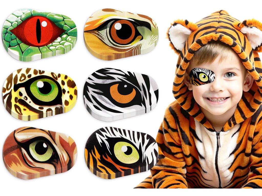 Children's Full Coverage Amblyopia Eye Patch for Strabismus Correction and One-Eyed Occlusion Training