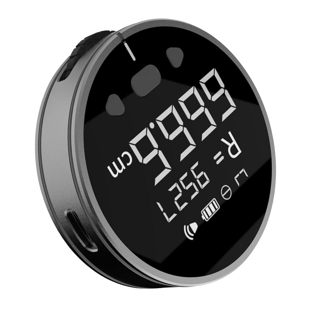 328ft Electronic Digital Tape Measure with LCD Display Rechargeable Long Distance Rolling Measuring Tool for Flat