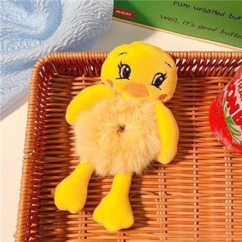 Korean Style Cartoon Plush Frog Hair Tie for Children