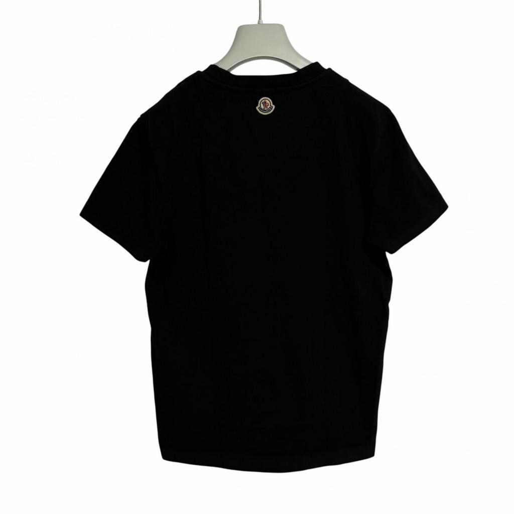 Used MONCLERShort Sleeve T-shirt Black Mens