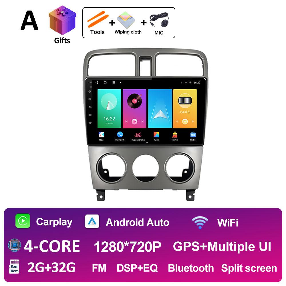 For Subaru Forester SG 2002 2001 2002 2003 - 2008 Wireless Carplay Android Auto Car Multimedia Video Player DSP Stereo Head Unit