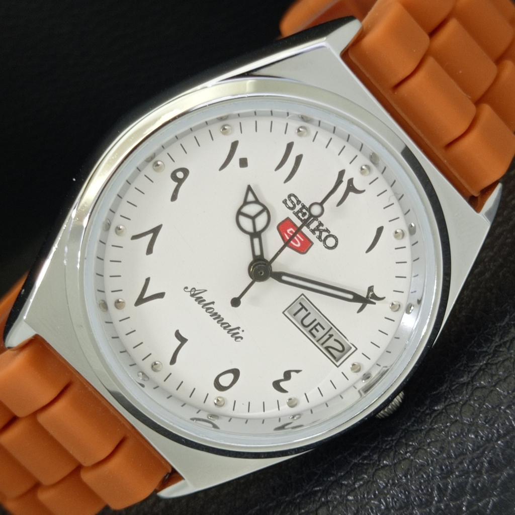 

ЯПОНИЯ ВИНТАЖНЫЕ ВОССТАНОВЛЕННЫЕ SEIKO 5 АВТОМАТИЧЕСКИЕ 6309A МУЖСКИЕ БЕЛЫЕ ЧАСЫ a441367-5 Sk-a441367