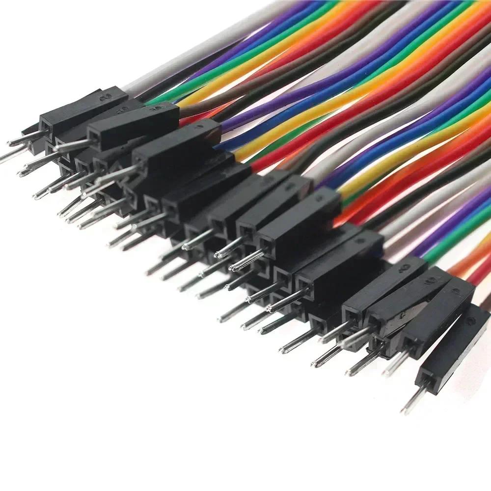 2.54mm 40PIN 10 15 20 30 40CM Dupont Line Male to Male Female to Male Female to Female Jumper Dupont Wire Cable For Arduino DIY