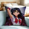 Sailor Moon Hino Rei-I Pillow Case Square Double-Sided Sofa Cushion Cover Bedroom Bedside Pillow Gift