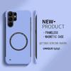Ultra Thin Hard PC Magnetic Frameless Case for Magsafe Samsung Galaxy S25 Ultra S24 S23 S22 S21 S20 FE Plus Note20 Scrub Cover