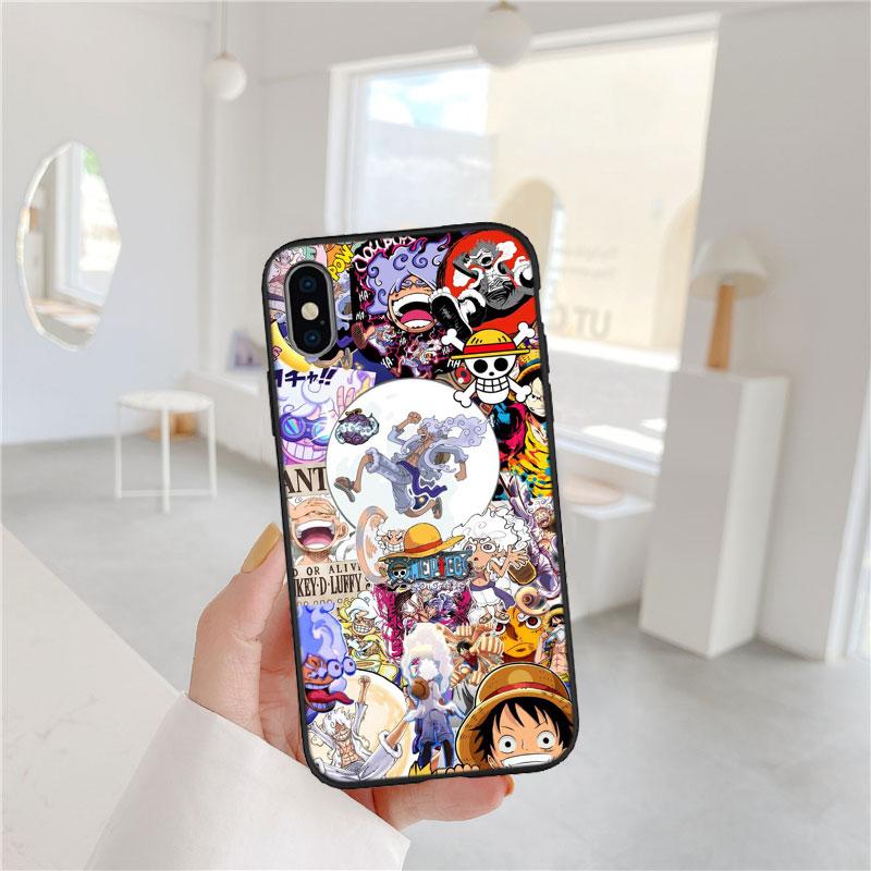 Anime One Piece Soft Shell Phone Case for Samsung Galaxy S20 S21 S22 Ultra FE + Plus A21S A22 A24 A25 A26 A30 A30S A31