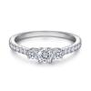 Lindon Classic 925 Sterling Silver Zircon Ring Ladies Jewelry Wedding Promise Party Gift